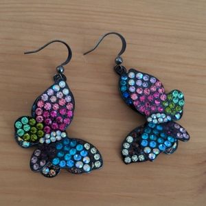Multicolor Butterfly Earrings